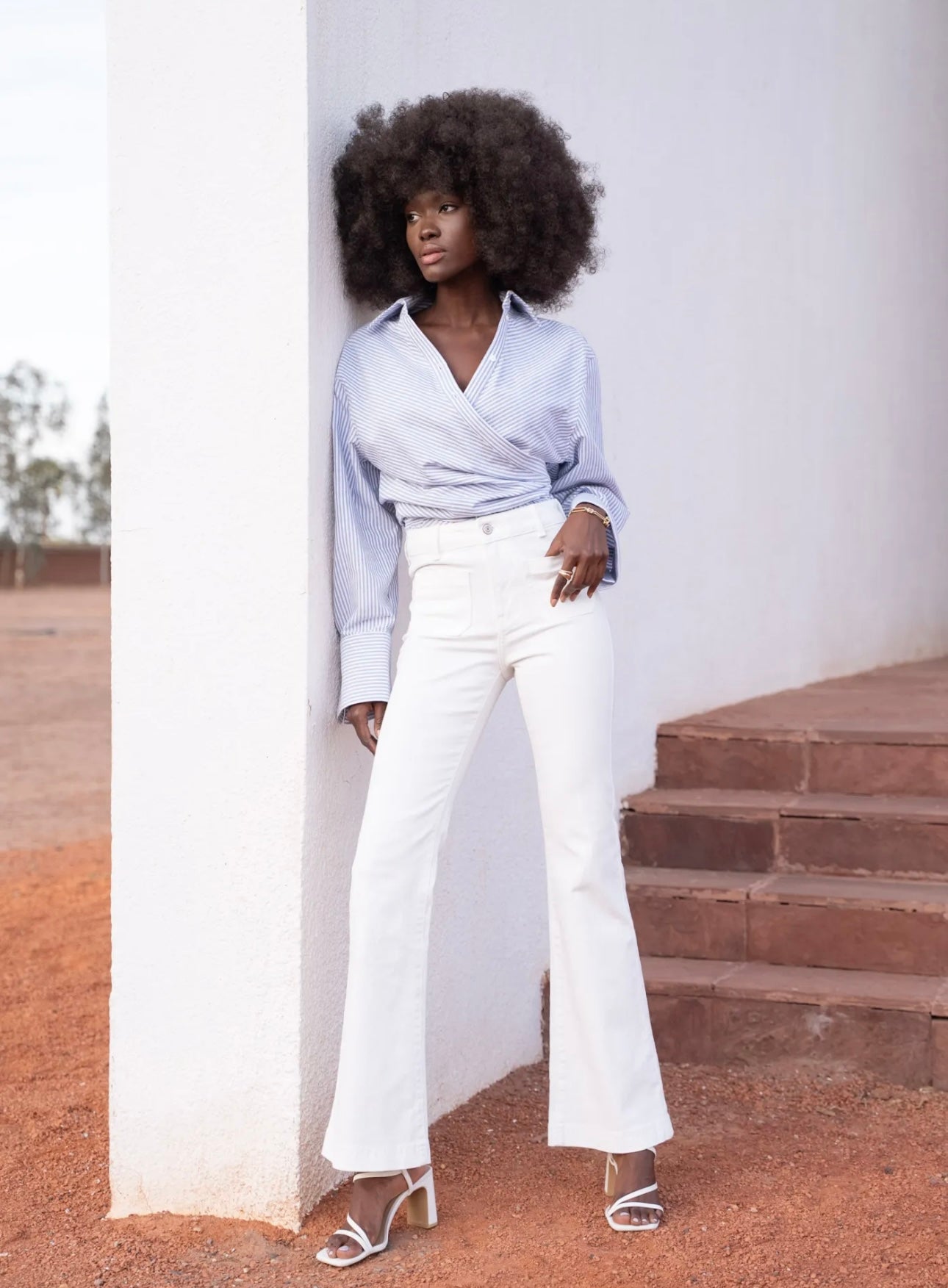 Jeans l Francine l Blanc