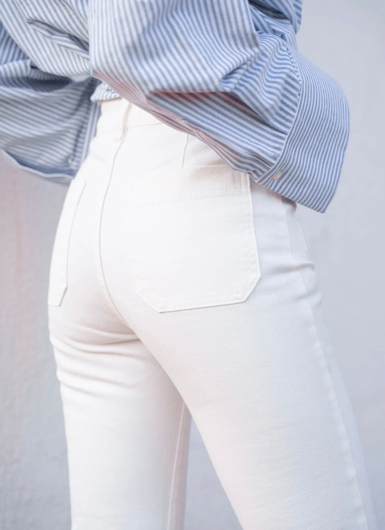 Jeans l Francine l Blanc