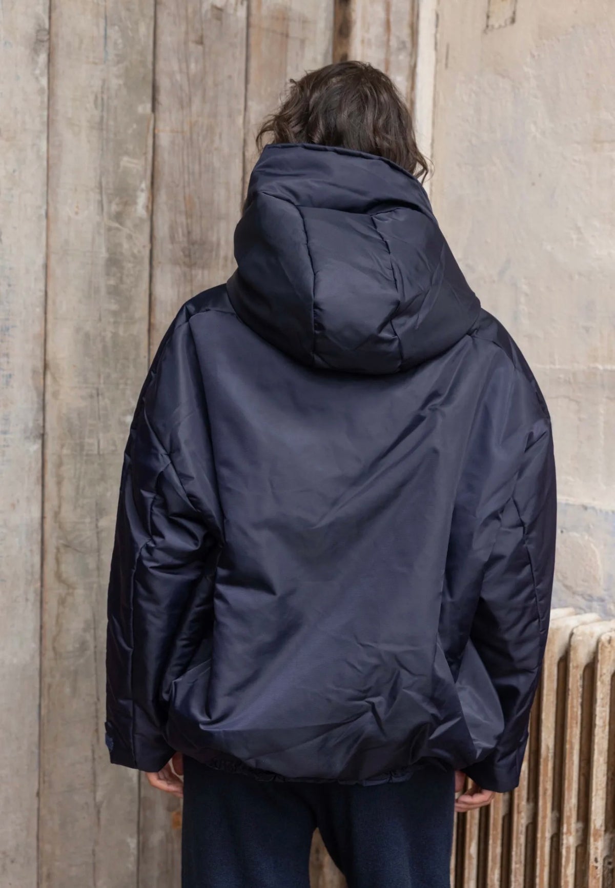 Trendy Puffer Jacket – Navy & Chocolate 🤎💙 (enkel nog in T2)