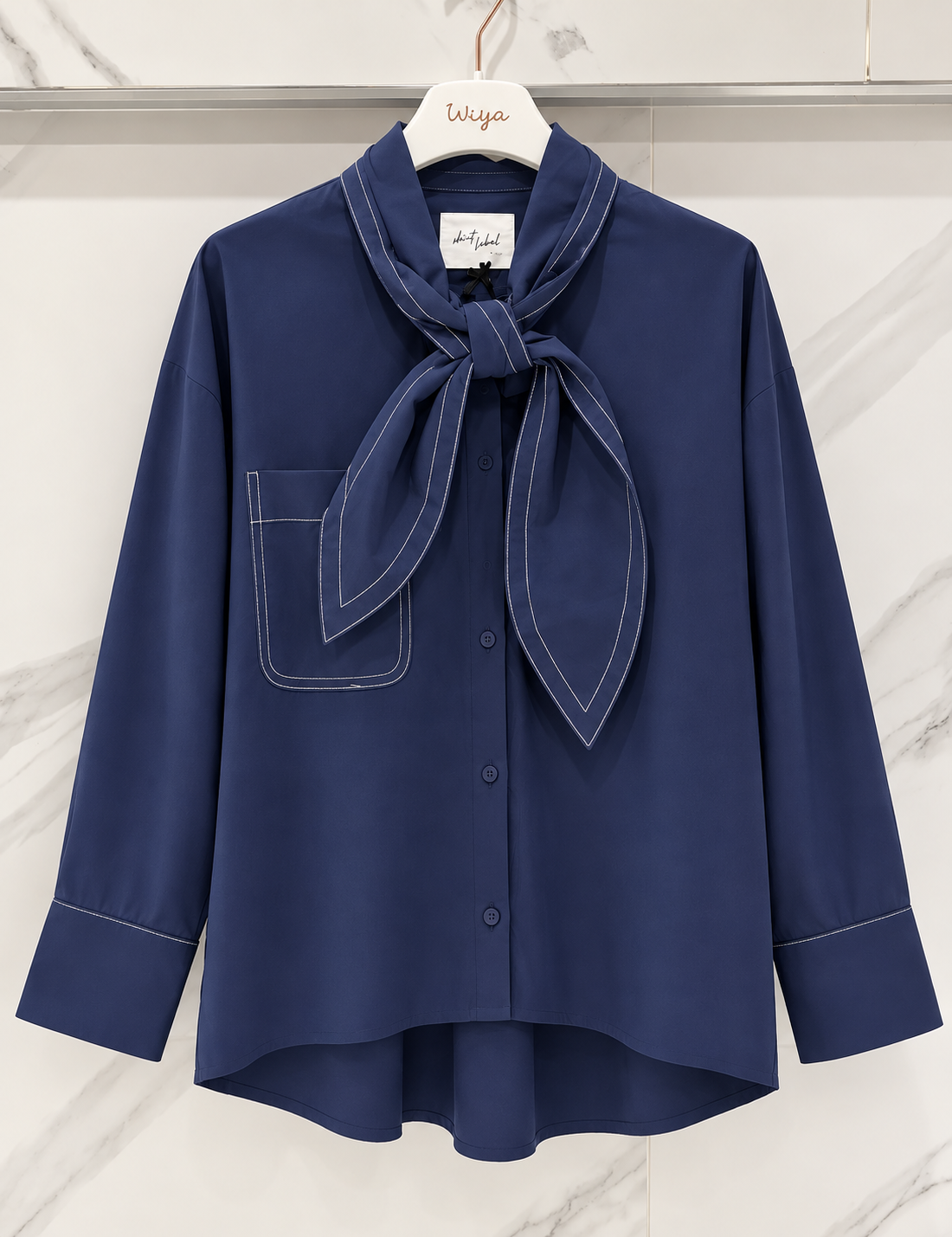 Luna Tuniek met Strik – Navy